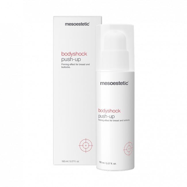 Embalagem creme refirmante Mesoestetic bodyshock@ push-up