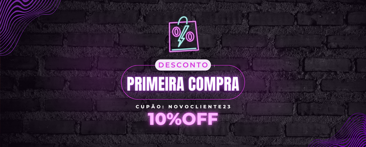 Na sua primeira compra, tenha 10% de desconto em toda a loja.